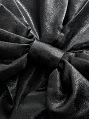 Black Bow Back Glitter Mini Dress - Image 7 of 7