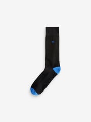 Schwarz, heller Absatz - 5er-Pack - Komfort-Socken mit gepolsterter Sohle - Bild 3 von 9