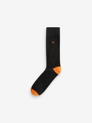 Schwarz, heller Absatz - 5er-Pack - Komfort-Socken mit gepolsterter Sohle - Bild 7 von 9