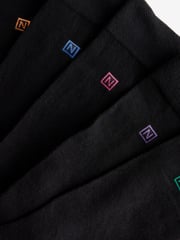 Schwarz, heller Absatz - 5er-Pack - Komfort-Socken mit gepolsterter Sohle - Bild 8 von 9