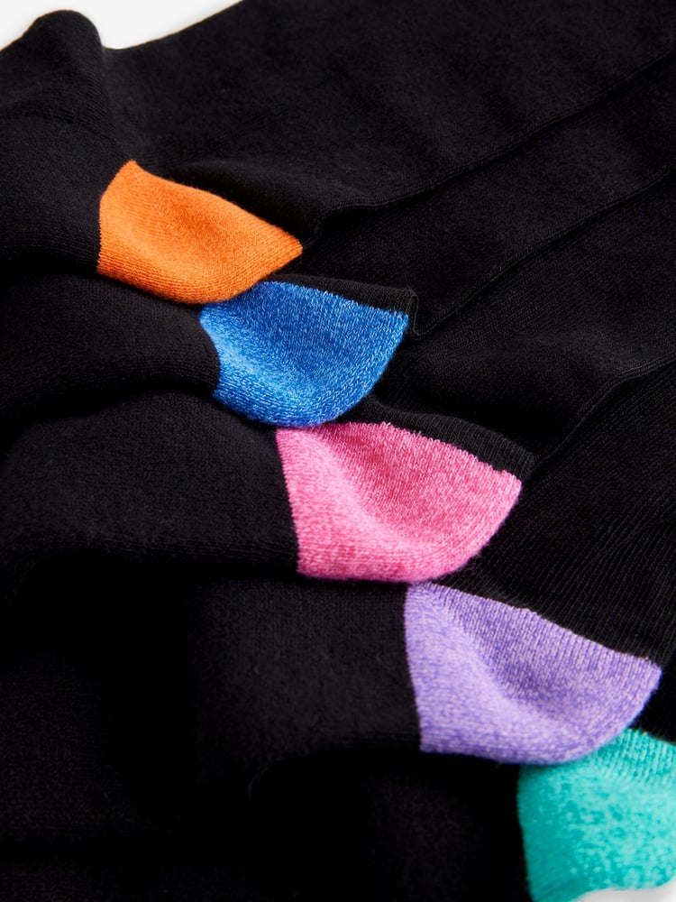 Schwarz, heller Absatz - 5er-Pack - Komfort-Socken mit gepolsterter Sohle - Bild 9 von 9 Schwarz, heller Absatz - 5er-Pack - Komfort-Socken mit gepolsterter Sohle - Bild 9 von 9