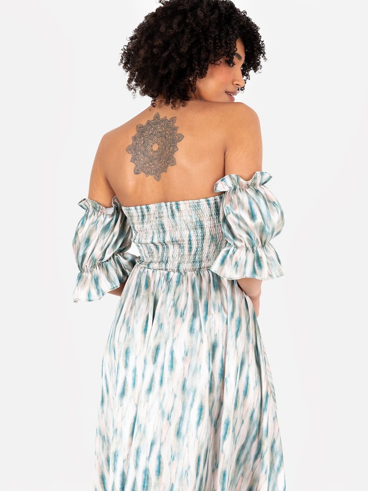 Lovedrobe Split Leg Bardot Midaxi Dress - Image 5 of 5