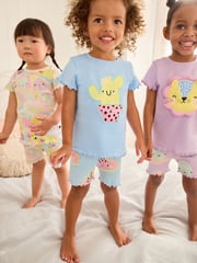 Purple Character Short Pyjamas 3 Pack (9mths-12yrs) - Image 1 of 13