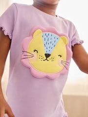 Purple Character Short Pyjamas 3 Pack (9mths-12yrs) - Image 7 of 13
