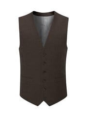 Skopes Brown Tailored Fit Harcourt Suit: Waistcoat - Image 3 of 4