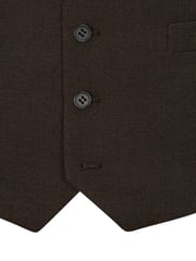 Skopes Brown Tailored Fit Harcourt Suit: Waistcoat - Image 4 of 4