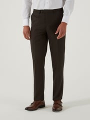 Skopes Brown Tailored Fit Harcourt Suit: Trousers - Image 1 of 4
