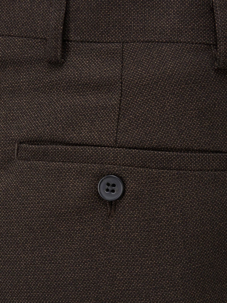 Skopes Brown Tailored Fit Harcourt Suit: Trousers - Image 4 of 4