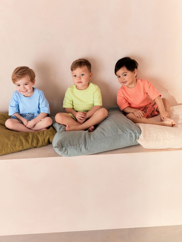 Multi Bright Dino 100% Cotton Short Woven Bottoms Pyjamas 3 Pack (9mths-12yrs) - Image 4 of 4 Multi Bright Dino 100% Cotton Short Woven Bottoms Pyjamas 3 Pack (9mths-12yrs) - Image 4 of 4