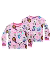 Character Pink Girls Gabby's Doll House Pyjamas 2 Pack - Image 2 of 5