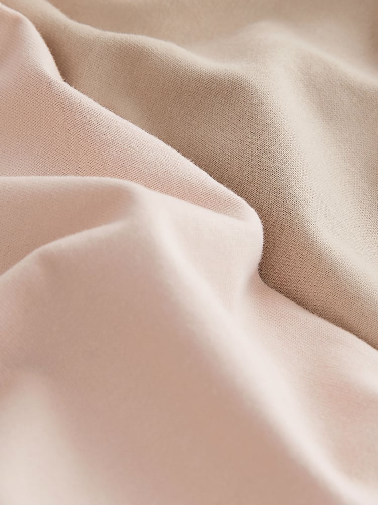 Pink/ Cement plain 2 Pack 100% Cotton Short Sleeve Pyjamas Set (3-16yrs) - Image 8 of 8