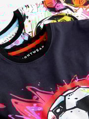 Black/Pink Football Short Pyjamas 2 Pack (3-16yrs) - Image 7 of 8