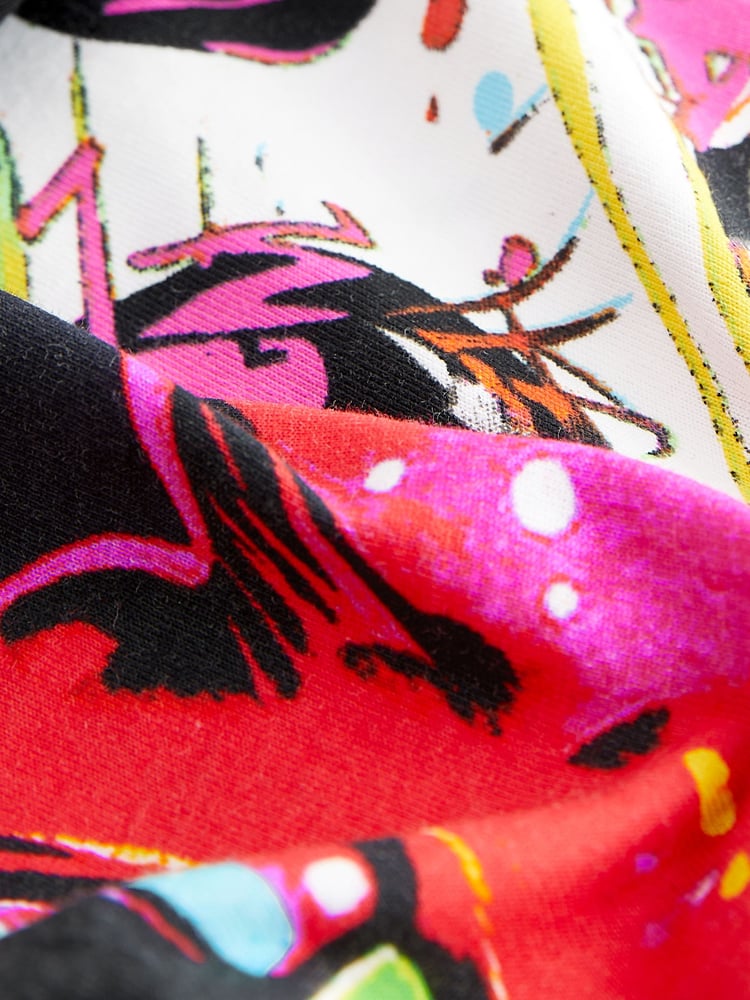 Black/Pink Football Short Pyjamas 2 Pack (3-16yrs) - Image 8 of 8