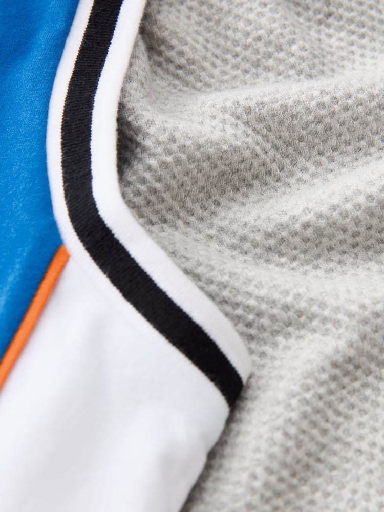 Blue/Black Basketball 100% Cotton Short Textured Bottom Pyjamas 2 Pack (4-16yrs) - Image 6 of 6