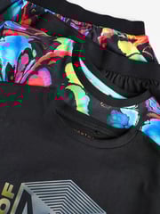 Black/ Metallic Skate of Mind Short Pyjamas 2 Pack (3-16yrs) - Image 7 of 7