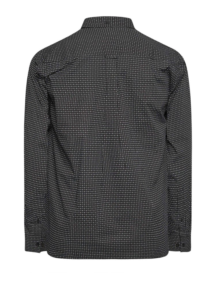 BadRhino Big & Tall Black 100% Cotton Poplin Shirt - Image 3 of 3