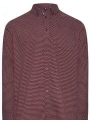 BadRhino Big & Tall Red 100% Cotton Poplin Shirt - Image 2 of 3