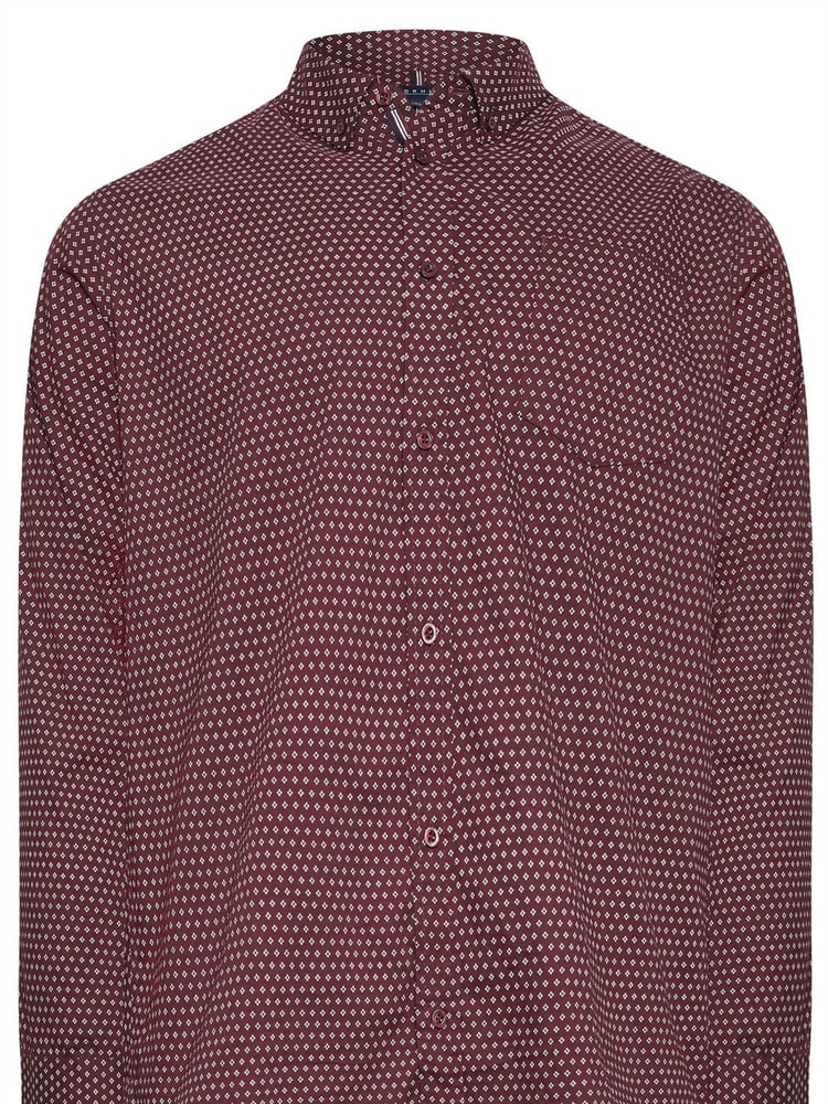 BadRhino Big & Tall Red 100% Cotton Poplin Shirt - Image 2 of 3
