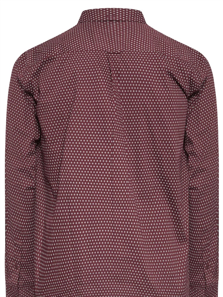 BadRhino Big & Tall Red 100% Cotton Poplin Shirt - Image 3 of 3