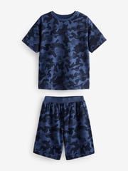 Blue/Grey/Green Camouflage Short Pyjamas 3 Pack (3-16yrs) - Image 6 of 8
