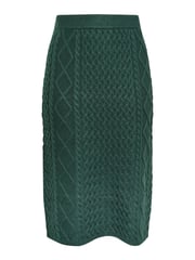 Yours Curve Green Cable Skirt - Image 4 of 4