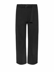 PixieGirl Petite Black Pintuck Belted Wide Leg Trousers - Image 3 of 3