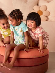 Multi Floral Short 100% Cotton Pyjamas 3 Pack (9mths-8yrs) - Image 2 of 8