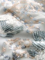Multi Sequin Embroidered Column Maxi Dress - Image 7 of 7