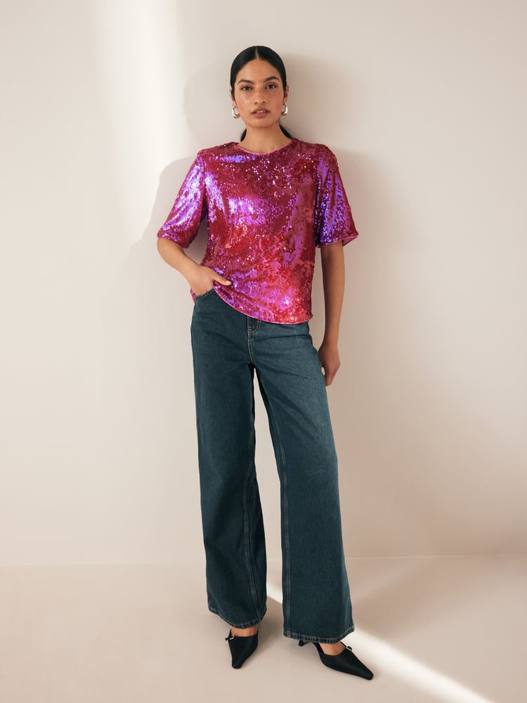 Pink Sequin T-Shirt - Image 2 of 6
