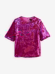 Pink Sequin T-Shirt - Image 5 of 6