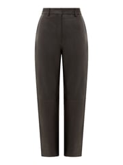 French Connection Black Leather Connie Trousers - Image 4 of 4