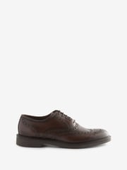 Brown Signature Brogue Shoes - Image 2 of 6