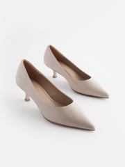 Bone Standard/Wide Fit Forever Comfort® Kitten Heel Court Shoes - Image 3 of 7