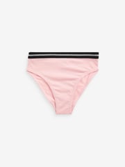 River Island Black Girls Multipack of 6 Foil Script Briefs - Image 2 of 5