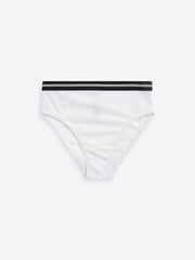 River Island Black Girls Multipack of 6 Foil Script Briefs - Image 4 of 5