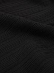 Good American Black Good American One-Shoulder Plisse Mini Dress - Image 5 of 5