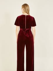 Yumi Purple Jumpsuit With Angel Sleeves - Image 2 of 4