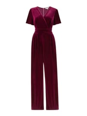 Yumi Purple Jumpsuit With Angel Sleeves - Image 4 of 4