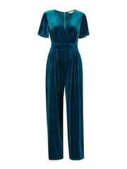 Yumi Blue Jumpsuit With Angel Sleeves - Image 5 of 5