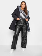 Yours Curve Black Dad Trousers - Image 3 of 5