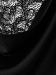 Anna Quan Satin Lace Cowl Neck Maxi Dress - Image 5 of 5