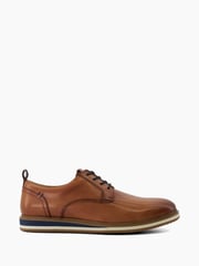 Dune London Brown Wide Fit Blaksley Plain Toe Hybrid Sole Shoes - Image 2 of 6