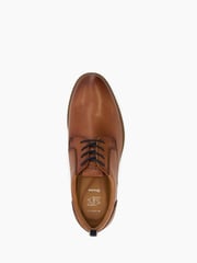 Dune London Brown Wide Fit Blaksley Plain Toe Hybrid Sole Shoes - Image 5 of 6