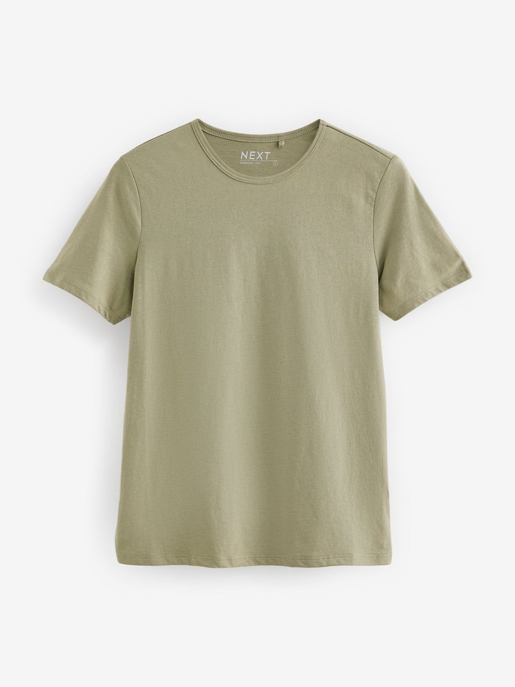 Olivgrün - The Everyday T-Shirt mit Rundhalsausschnitt und kurzen Ärmeln aus reicher Baumwolle - Bild 5 von 5 Olivgrün - The Everyday T-Shirt mit Rundhalsausschnitt und kurzen Ärmeln aus reicher Baumwolle - Bild 5 von 5