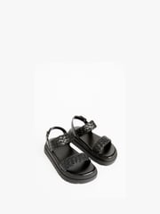 Lipsy Black Chunky Flat Double Strap Sandal - Image 2 of 4