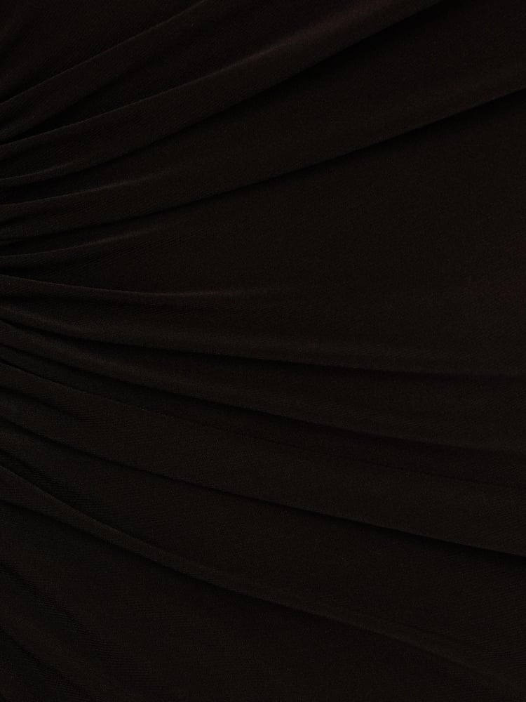 Adrianna Papell Jersey Midi Black Dress - Image 7 of 7