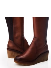 Moda in Pelle Harpette Crepe Wedge Long Side Zip Boots - Image 4 of 4