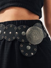 Black Low Slung Disc Belt - Image 3 of 5