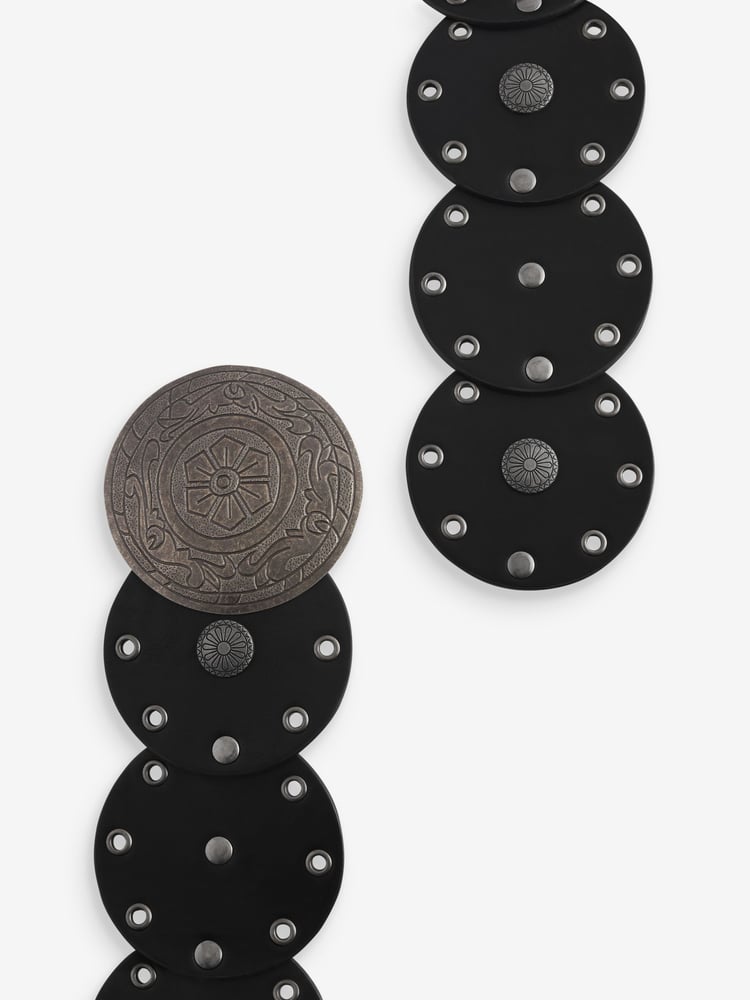 Black Low Slung Disc Belt - Image 5 of 5 Black Low Slung Disc Belt - Image 5 of 5