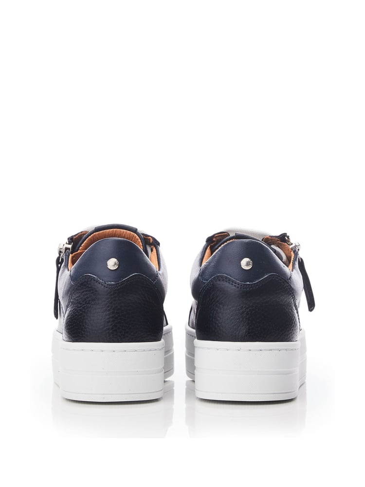 Moda In Pelle Abbiy Chunky Slab Sole Side Zip Lace Up Trainers - Image 2 of 3